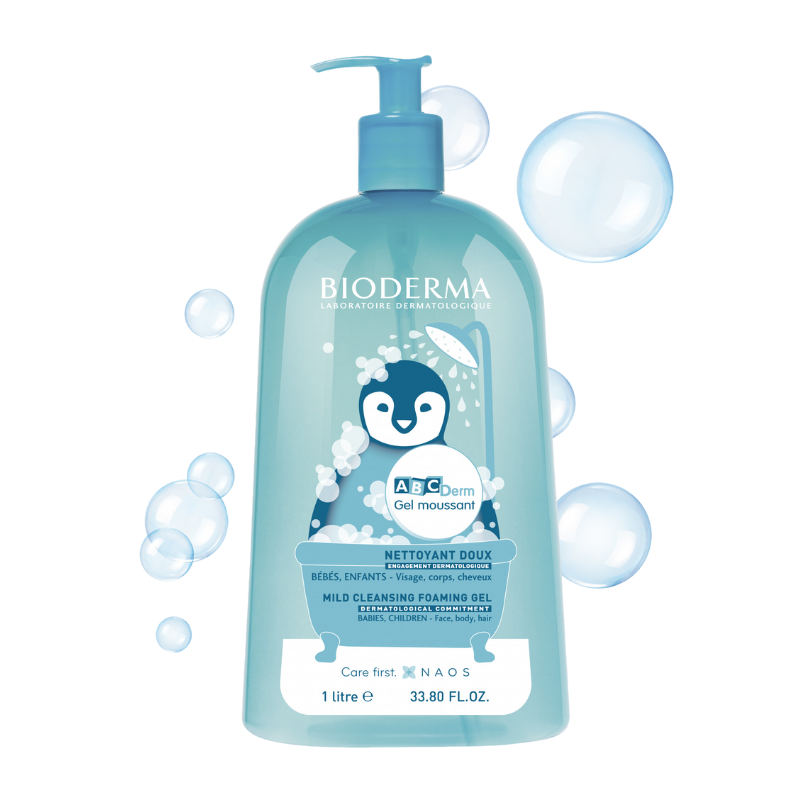 ABCDerm Bioderma Gel Moussant 1L – Limpeza suave para bebé