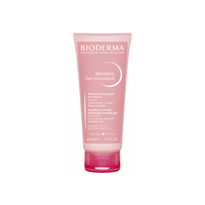 Sensibio Bioderma Gel Moussant 100ml – Limpeza suave para pele sensível