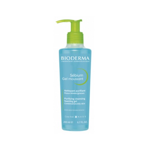 Sébium Bioderma Gel Moussant 200ml – Limpeza purificante