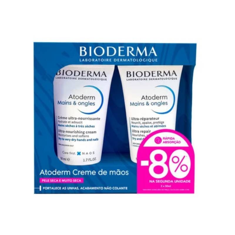 Bioderma Atoderm Creme de Mãos Duo – Hidratação e proteção