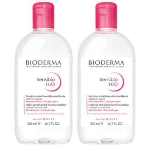 Sensibio Bioderma Duo H2O 500ml – Limpeza suave em pack
