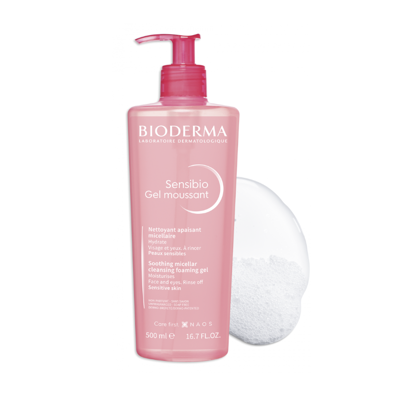 Sensibio Bioderma Gel Moussant 500ml – Limpeza delicada