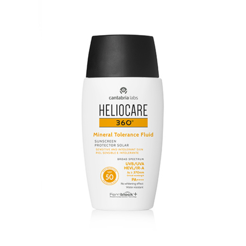 Heliocare 360º Fluido Mineral Tolerance SPF50 50ml – Proteção mineral