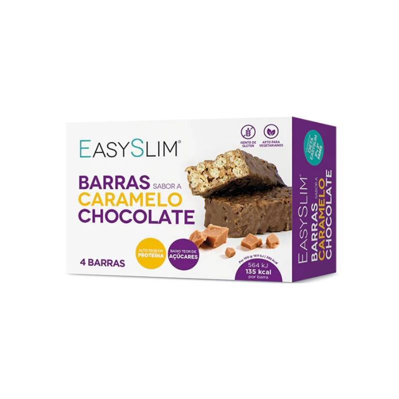 EasySlim Barra Caramelo/Chocolate x4 – Sabor e nutrição