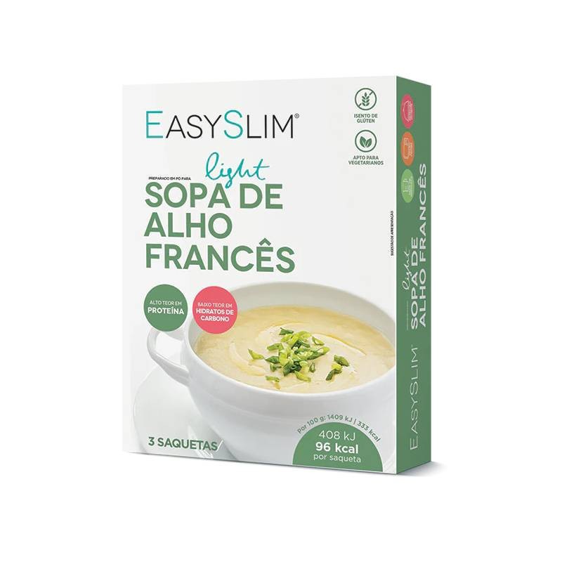 EasySlim Sopa Light Alho Francês x3 – Nutrição leve