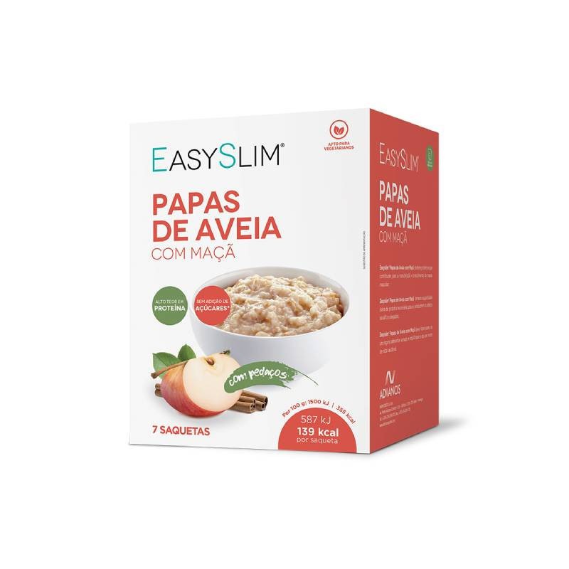 EasySlim Papas de Aveia Maçã x7 – Energia saudável