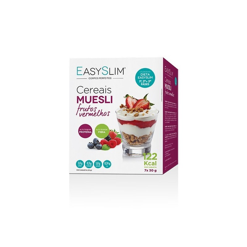 EasySlim Muesli Frutos Vermelhos x7 – Energia saudável