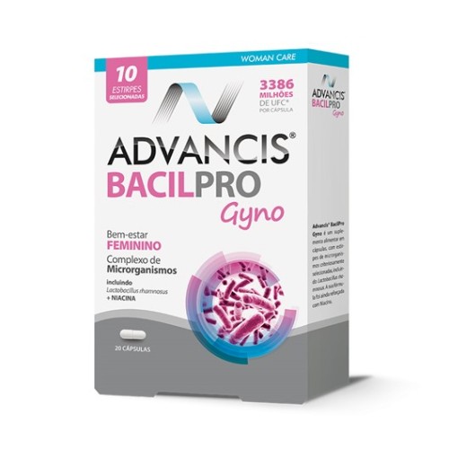 Advancis Bacilpro Gyno 20 cáps – Equilíbrio íntimo