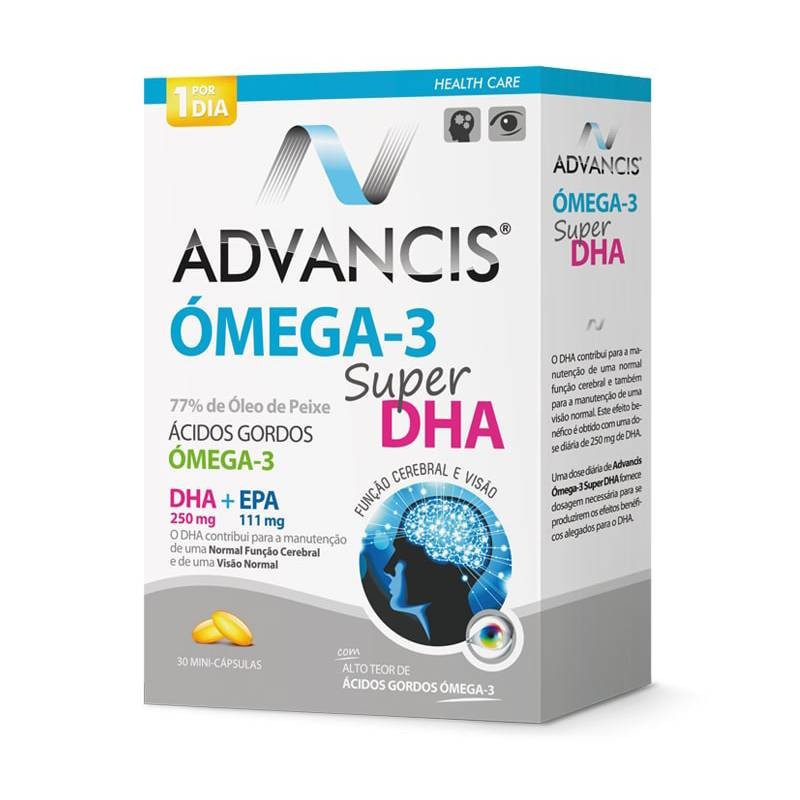 Advancis Omega-3 Super DHA 30 cáps – Saúde cerebral e ocular