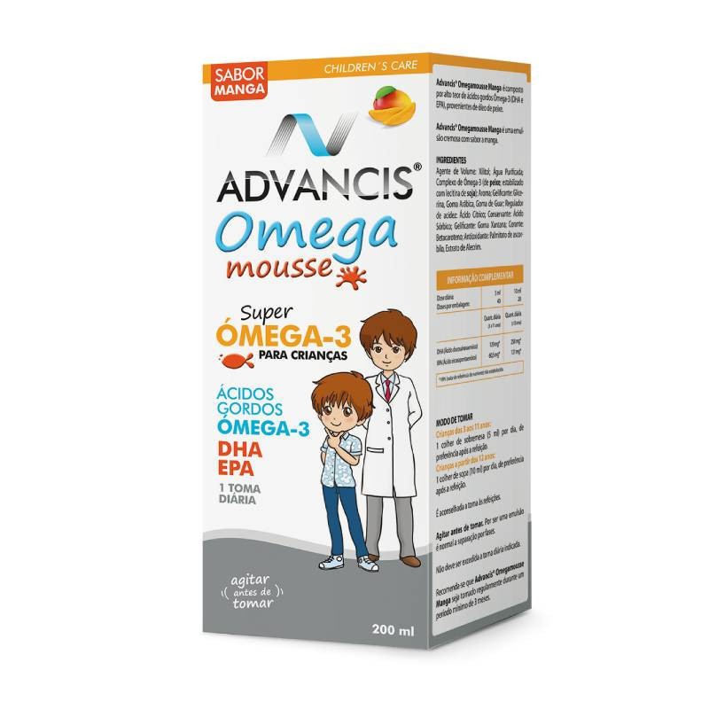 Advancis Omega Mousse Manga 200ml – Ómega-3 saboroso