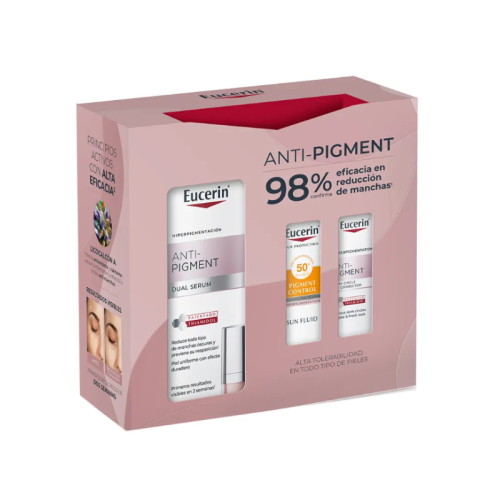 Eucerin Anti-Pigment Sérum Duplo + Gel + Sun Pigment – Cuidado completo