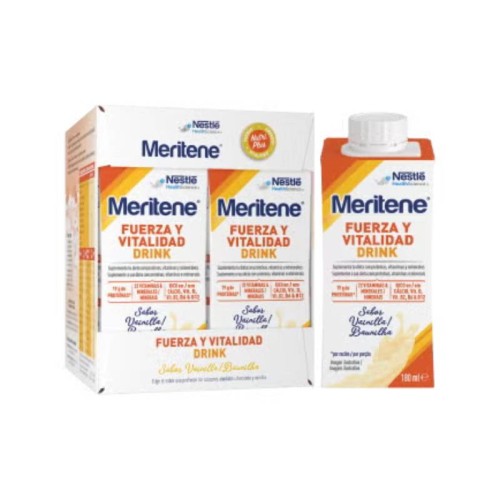 Meritene Força & Vital Drink Baunilha 180ml x4 | Pharmacaring