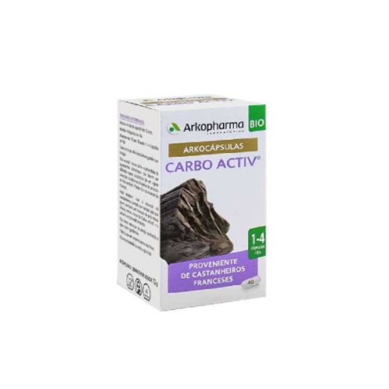 Arkocápsulas Carbo Activ Bio X40 – Suporte Digestivo Natural