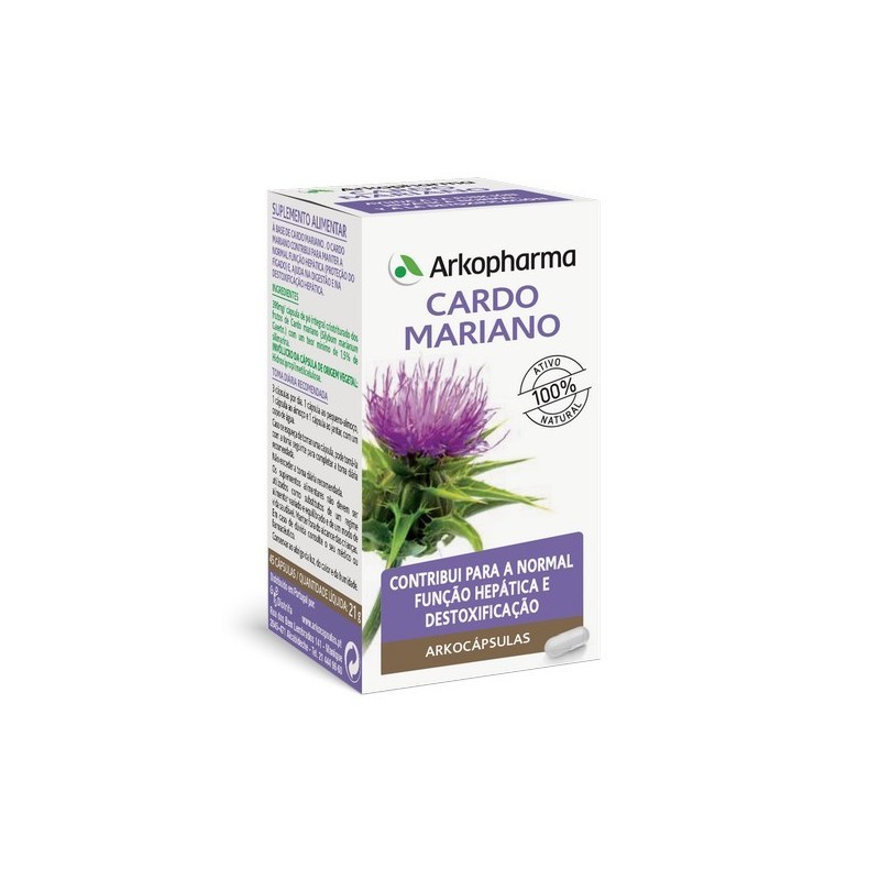 Arkocápsulas Cardo Mariano X45 – Saúde do Fígado Natural