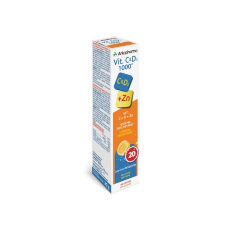 Arkopharma Vit C+D+Zinco Eferv X20 – Imunidade e Vitalidade