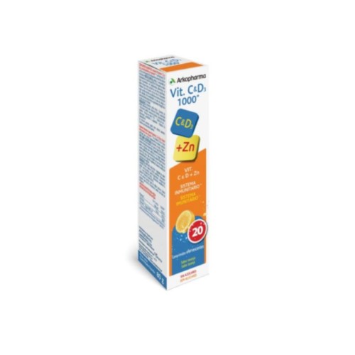 Arkopharma Vit C+D+Zinco Eferv X20 – Imunidade e Vitalidade