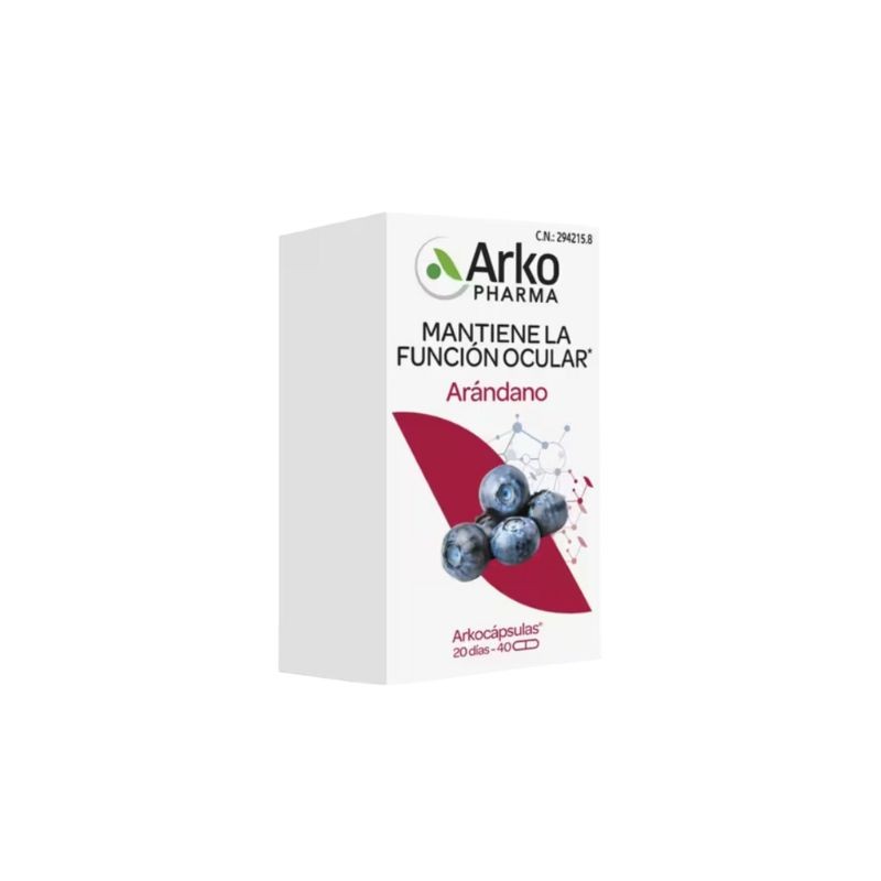 Arkocápsulas Mirtilo Bio X40 – Antioxidante e Saúde Ocular
