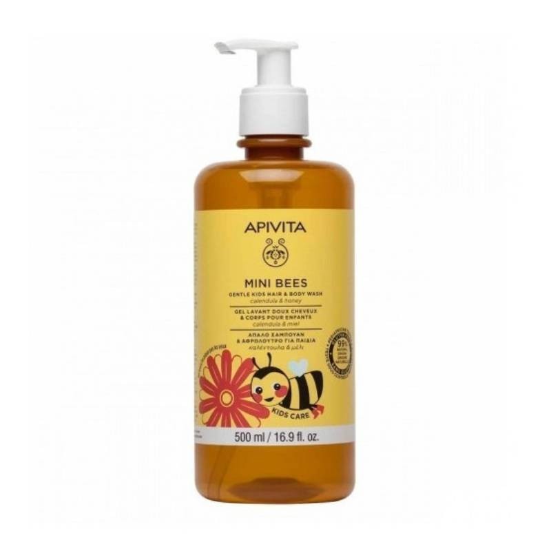Apivita Gentle Kids Cabelo/Corpo 500Ml