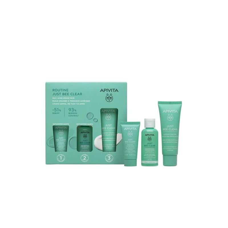 Apivita Just Bee Clear Rotina 2025