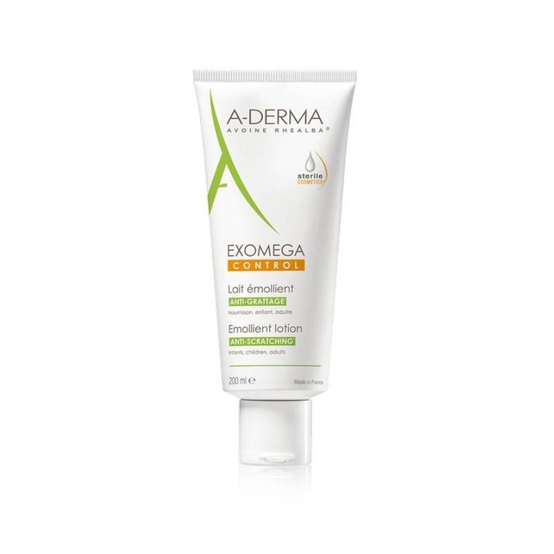 A-Derma Exomega Control Leite Emoliente 200ml | Pele Seca e Atópica