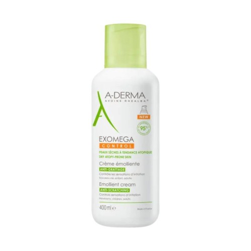 A-Derma Exomega Control Creme Emoliente 400ml | Hidratação Intensiva