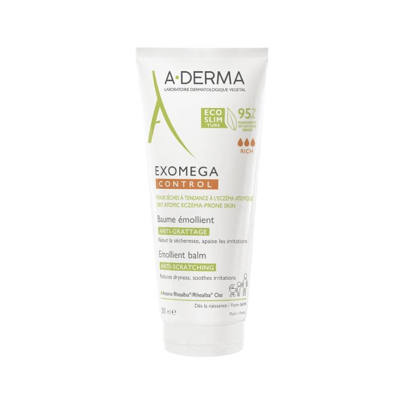 A-Derma Exomega Control Bálsamo Emoliente 200ml | Pele Seca e Atópica