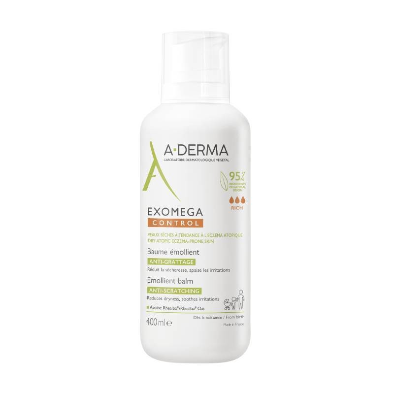 A-Derma Exomega Control Bálsamo Emoliente 400ml | Hidratação Prolongada