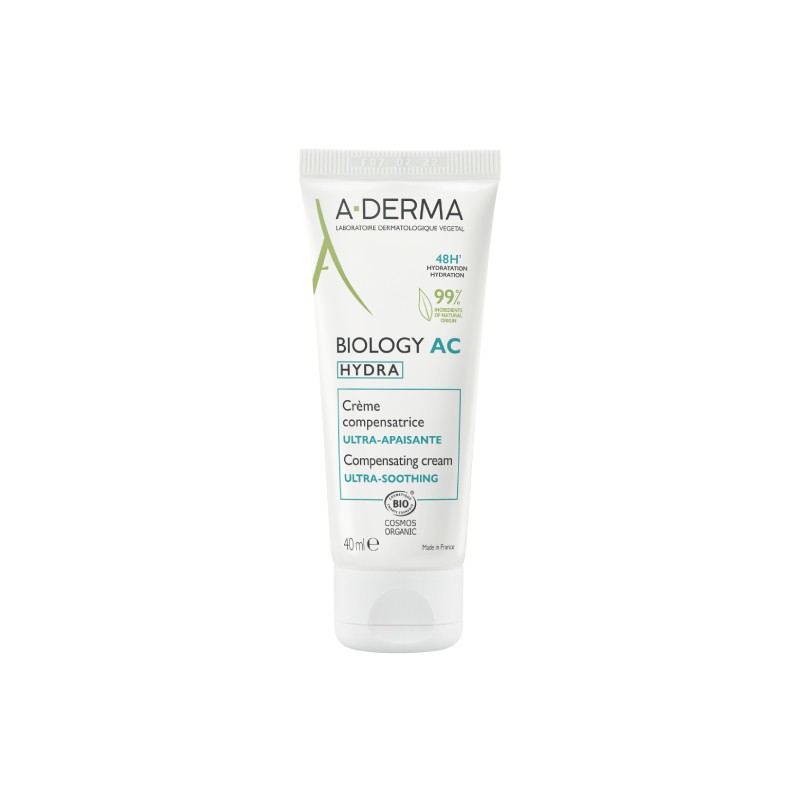 A-Derma Biology AC Hydra Creme Compacto 40ml | Hidratação Equilibrada