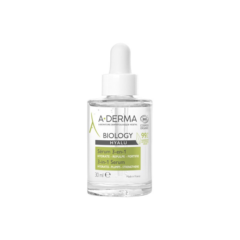 A-Derma Biology Hyalu Sérum 3 em 1 30ml | Hidratação e Regeneração