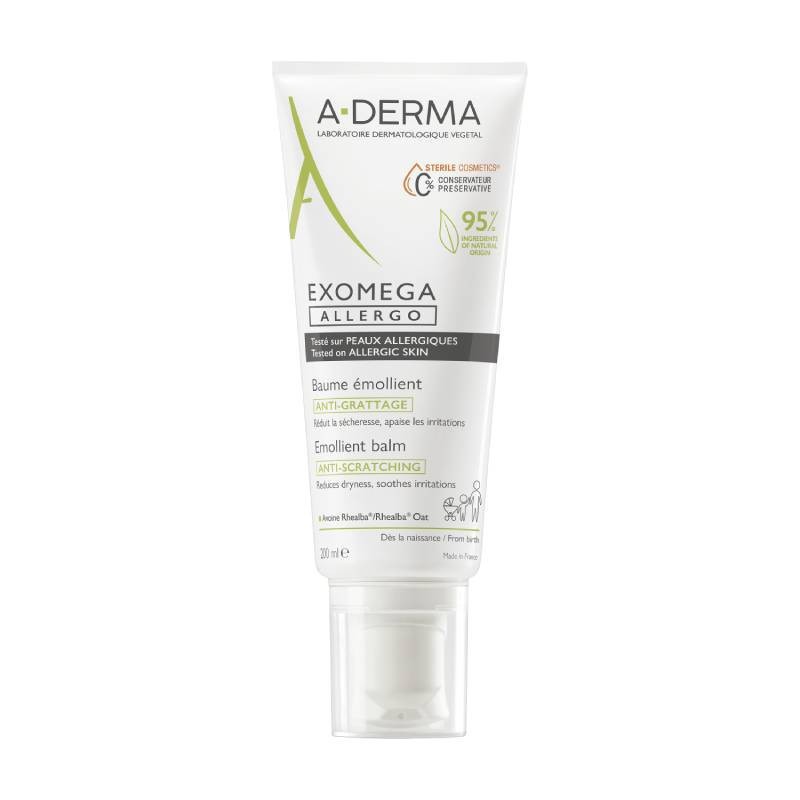 A-Derma Exomega Allergo Bálsamo Emoliente 200ml | Pele Sensível