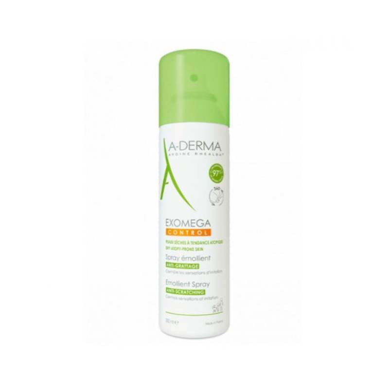 A-Derma Exomega Control Spray Emoliente 200ml | Hidratação Rápida