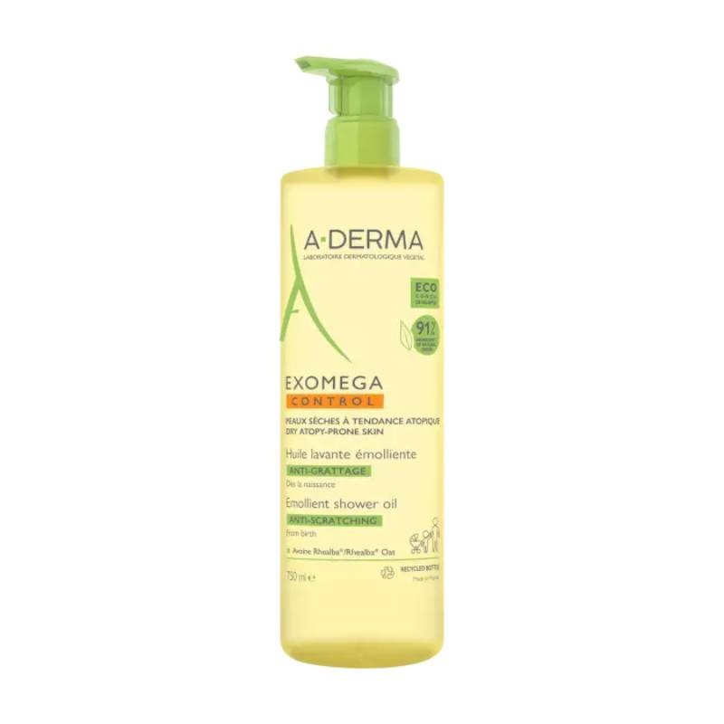 A-Derma Exomega Control Óleo de Duche 750ml | Higiene Suave e Nutritiva
