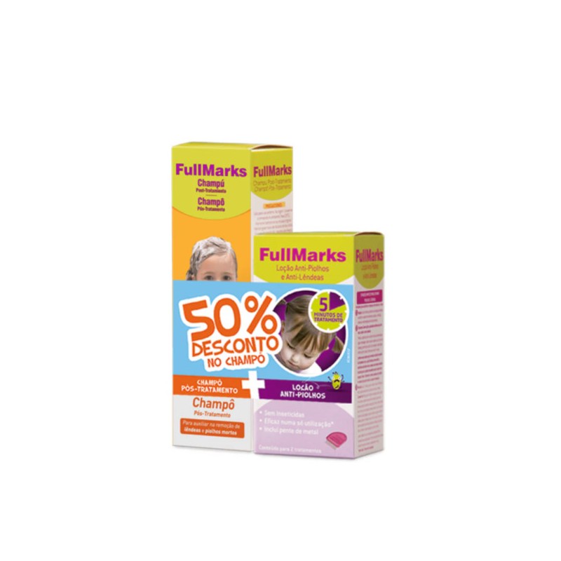 FullMarks Loção 100ml + Champô Pós-Tratamento + Pente | Pharmacaring