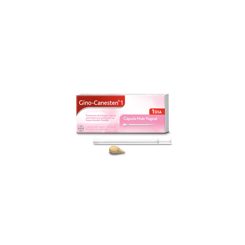 Gino-Canesten 1 Cápsula Mole Vaginal 500mg | Pharmacaring