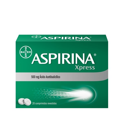 Aspirina Xpress 500mg 20 Comprimidos Revestidos | Pharmacaring