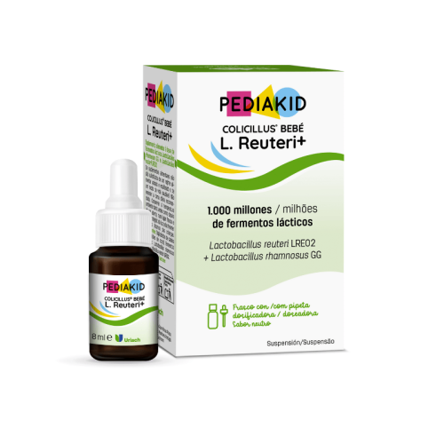 Pediakid Colicillus Bebé L,Reu+ Gotas 8ml – Suplemento Digestivo para Bebés