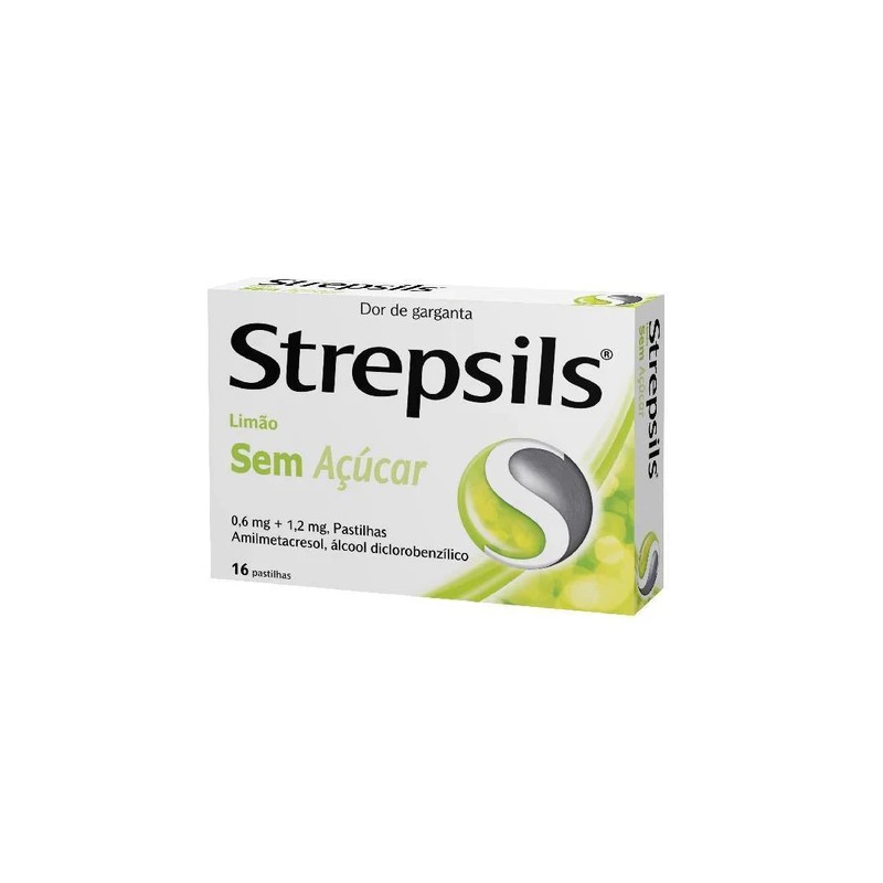 Strepsils Limão Sem Açúcar 16 Pastilhas | Pharmacaring