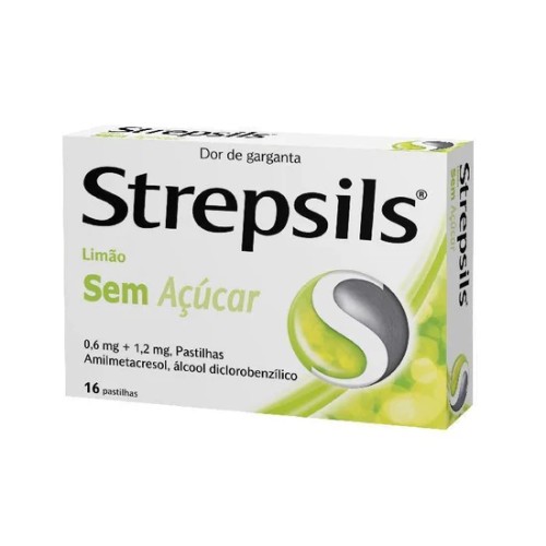 Strepsils Limão Sem Açúcar 16 Pastilhas | Pharmacaring