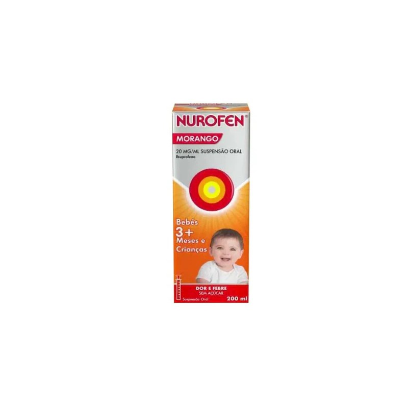 Nurofen Morango 20mg/ml Suspensão Oral 200ml | Pharmacaring