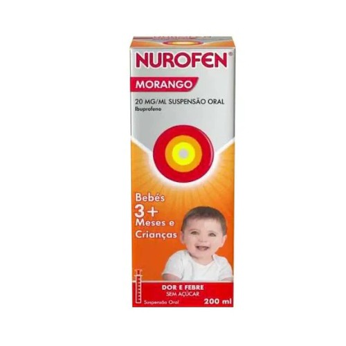 Nurofen Morango 20mg/ml Suspensão Oral 200ml | Pharmacaring