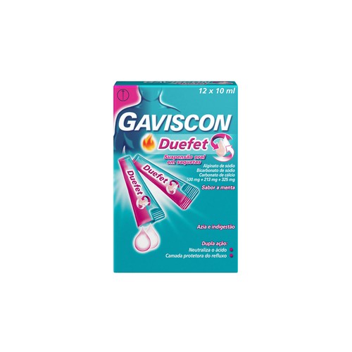 Gaviscon Duefet 12 Saquetas Suspensão Oral | Pharmacaring