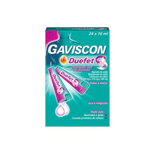 Gaviscon Duefet 24 Saquetas Suspensão Oral | Pharmacaring