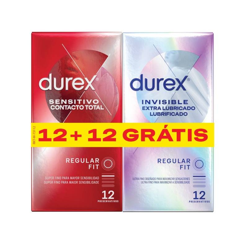 Durex Invisible Extra Lubrificados 24 Preservativos | Pharmacaring