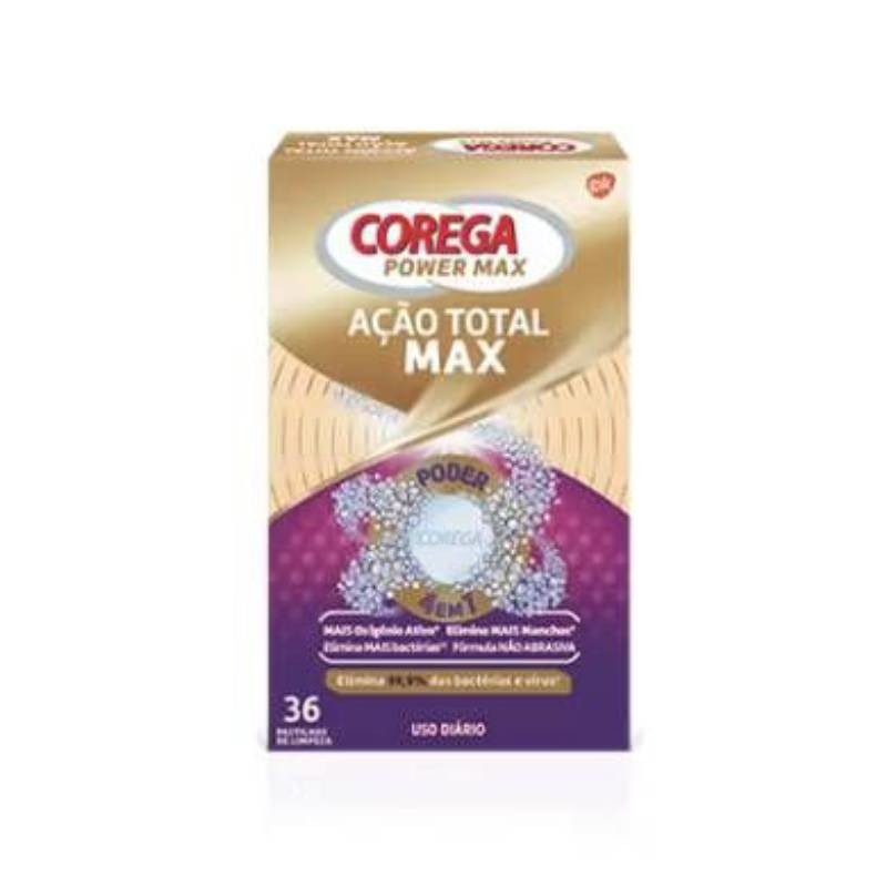 Corega Ação Total Max Pastilhas 36un | Pharmacaring