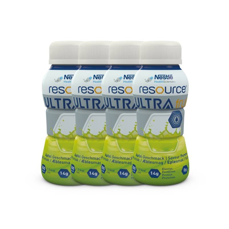 Resource Ultra Fruta Maçã 200ml x4 | Pharmacaring
