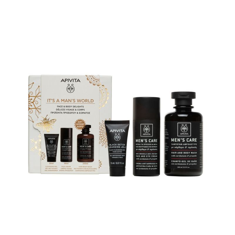 Apivita Homem | Anti-Rugas + Limpeza + Oferta Gel