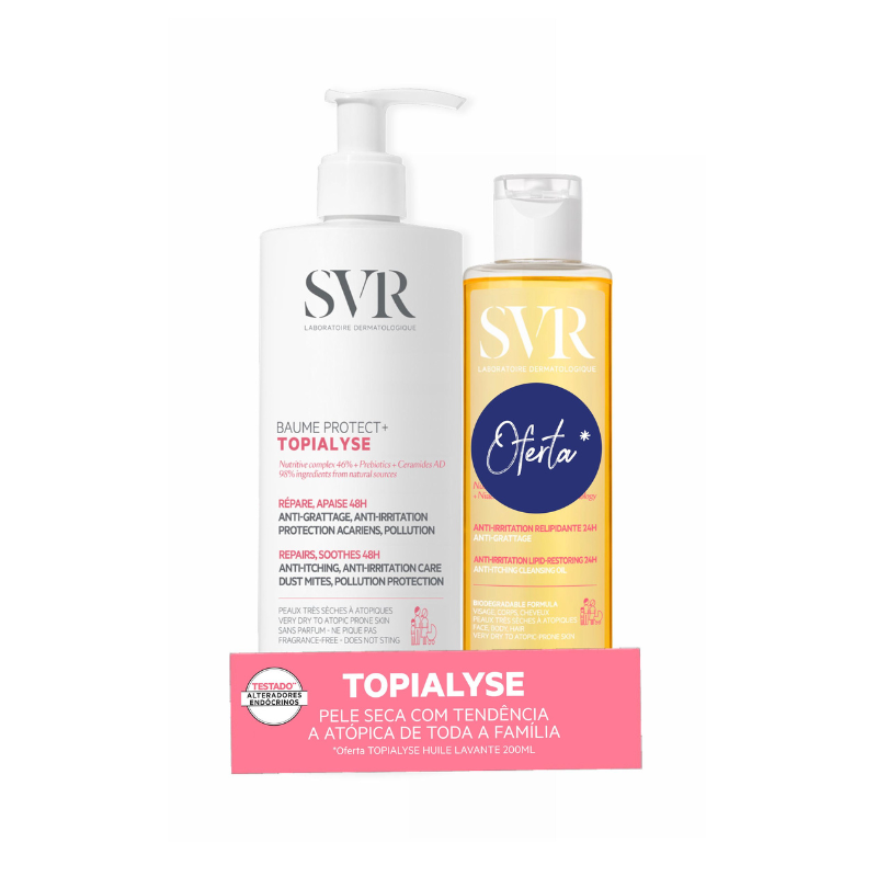 SVR Topialyse Baume + Óleo Lavante | Pele Seca e Atópica
