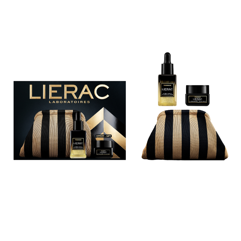 Lierac Coffret Natal Premium Sérum + Oferta Creme Olhos + Bolsa