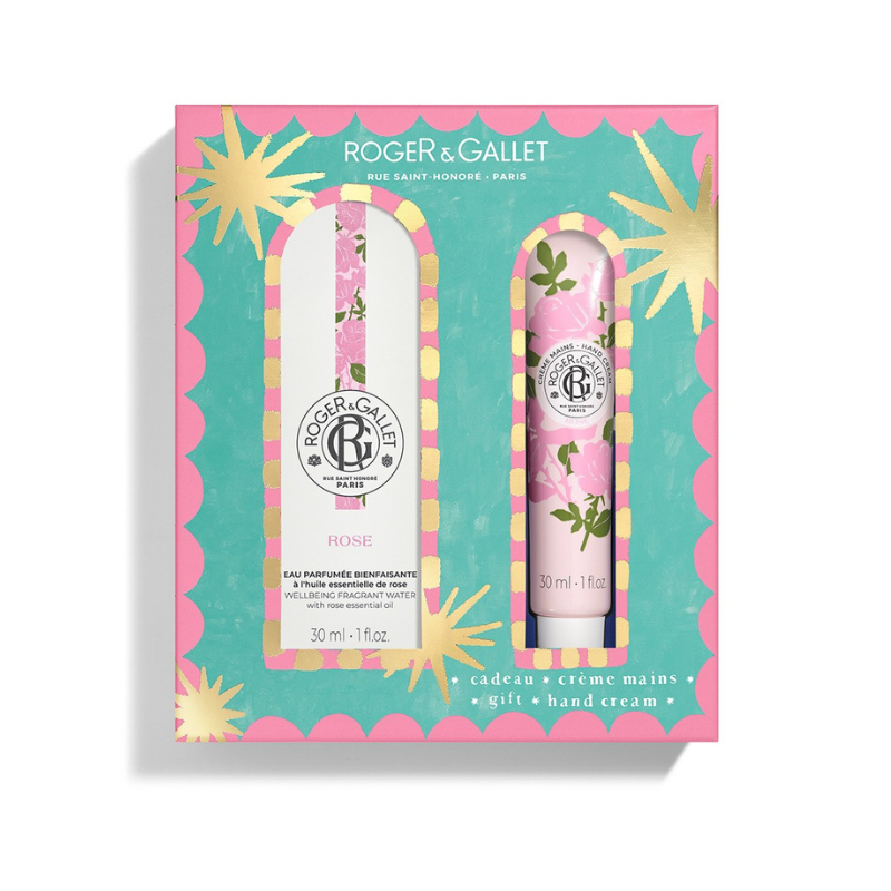 Roger&Gallet Coffret Natal 2025 Rose | Água Perfumada 30ml + Creme Mãos 30ml