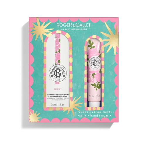 Roger&Gallet Coffret Natal 2025 Rose | Água Perfumada 30ml + Creme Mãos 30ml